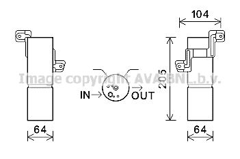 AVA QUALITY COOLING Kuivain, ilmastointilaite MSD597